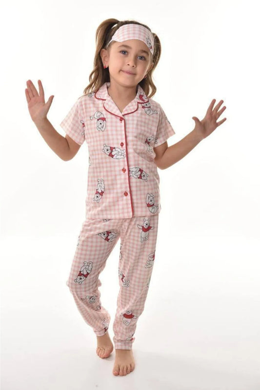 Winnie The Pooh Kız Çocuk Pijama Takımı
